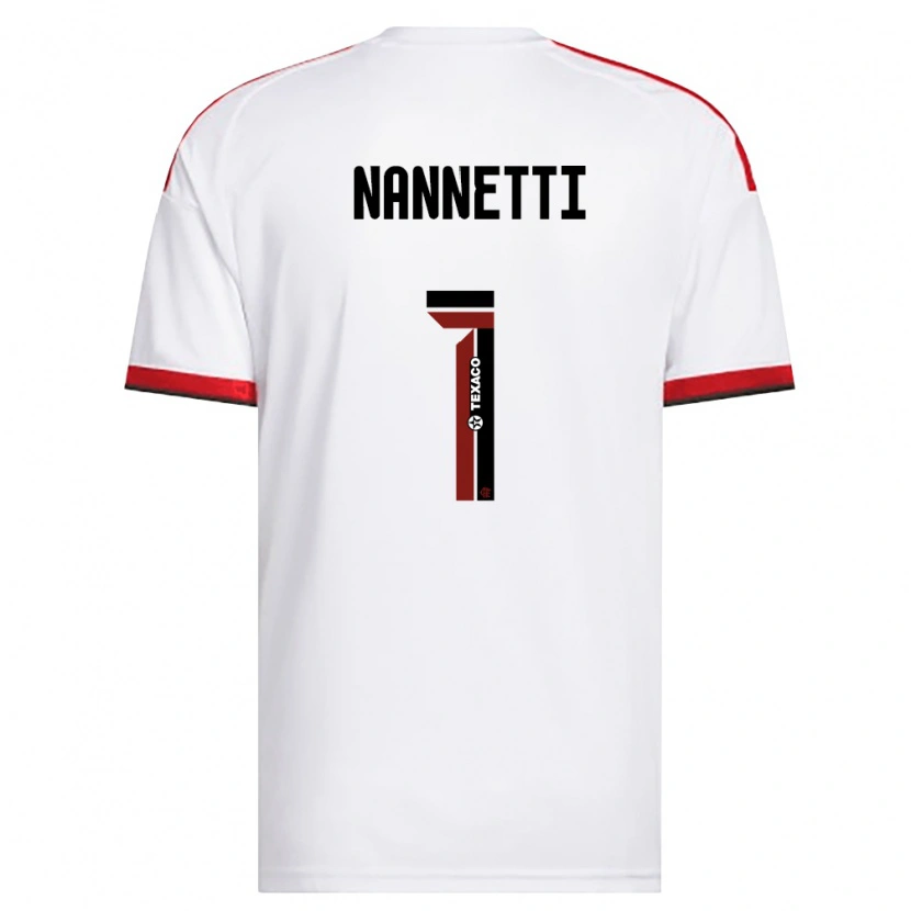 Danxen Dzieci Léo Nannetti #1 Biały Czerwony Czarny Wyjazdowa Koszulka 2026/27 Koszulki Klubowe