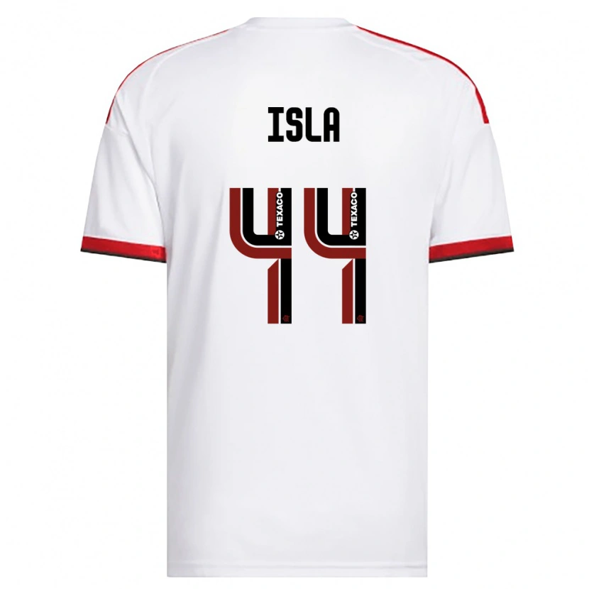 Danxen Dzieci Mauricio Isla #44 Biały Czerwony Czarny Wyjazdowa Koszulka 2026/27 Koszulki Klubowe