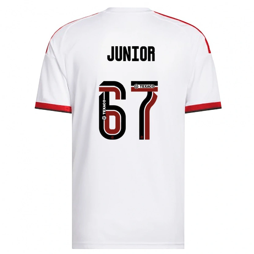 Danxen Dzieci Kaio Junior #67 Biały Czerwony Czarny Wyjazdowa Koszulka 2026/27 Koszulki Klubowe