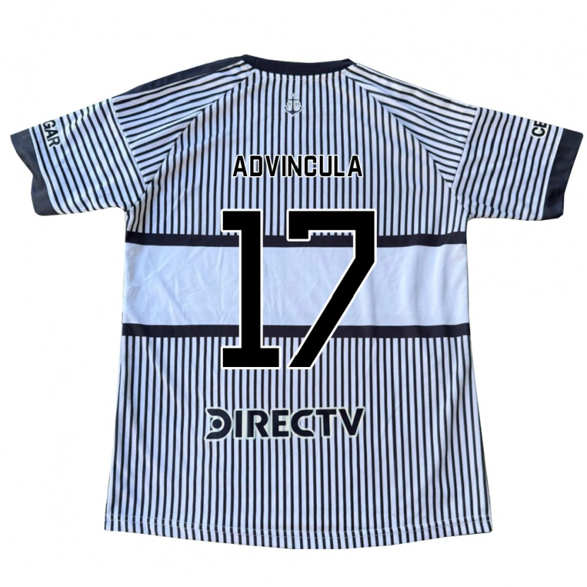Danxen Dzieci Luis Advincula #17 Biały Czarny Żółty Wyjazdowa Koszulka 2026/27 Koszulki Klubowe