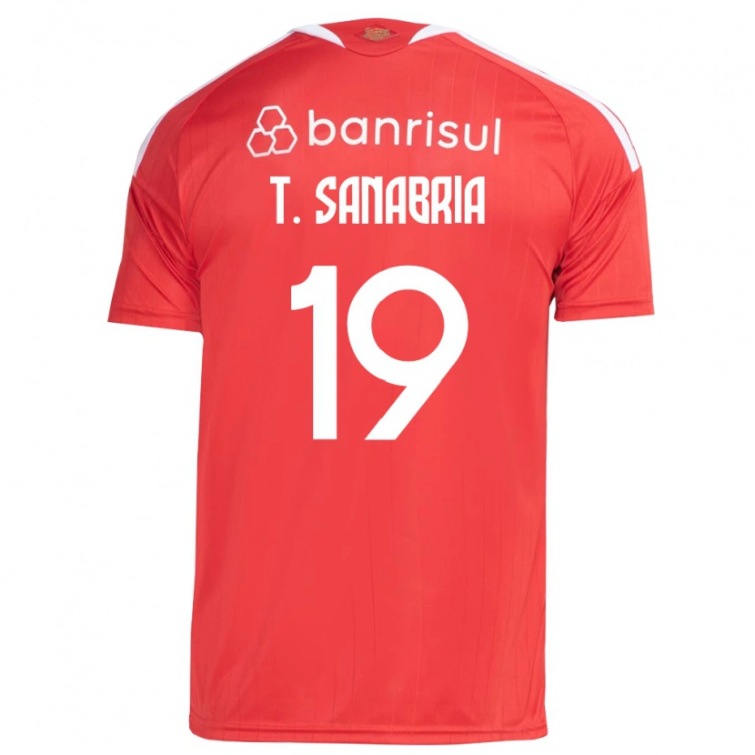 Danxen Dzieci Antonio Sanabria #19 Czerwony Biały Domowa Koszulka 2026/27 Koszulki Klubowe