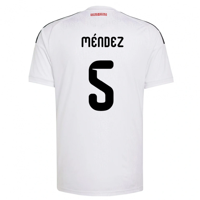 Danxen Męski Víctor Méndez #5 Biały Czarny Domowa Koszulka 2026/27 Koszulki Klubowe