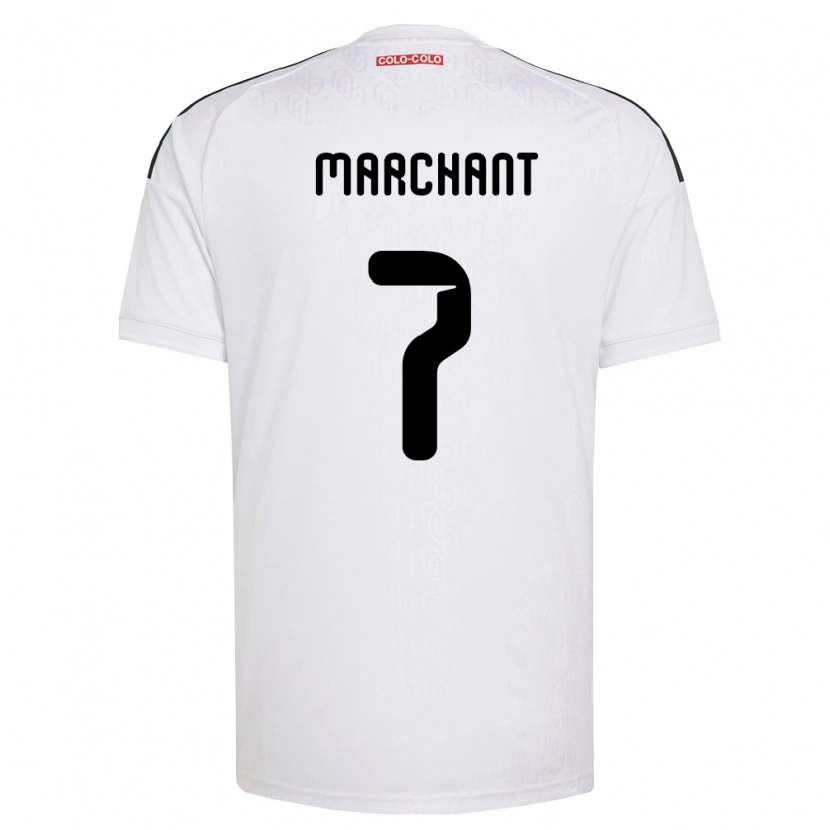 Danxen Męski Francisco Marchant #7 Biały Czarny Domowa Koszulka 2026/27 Koszulki Klubowe