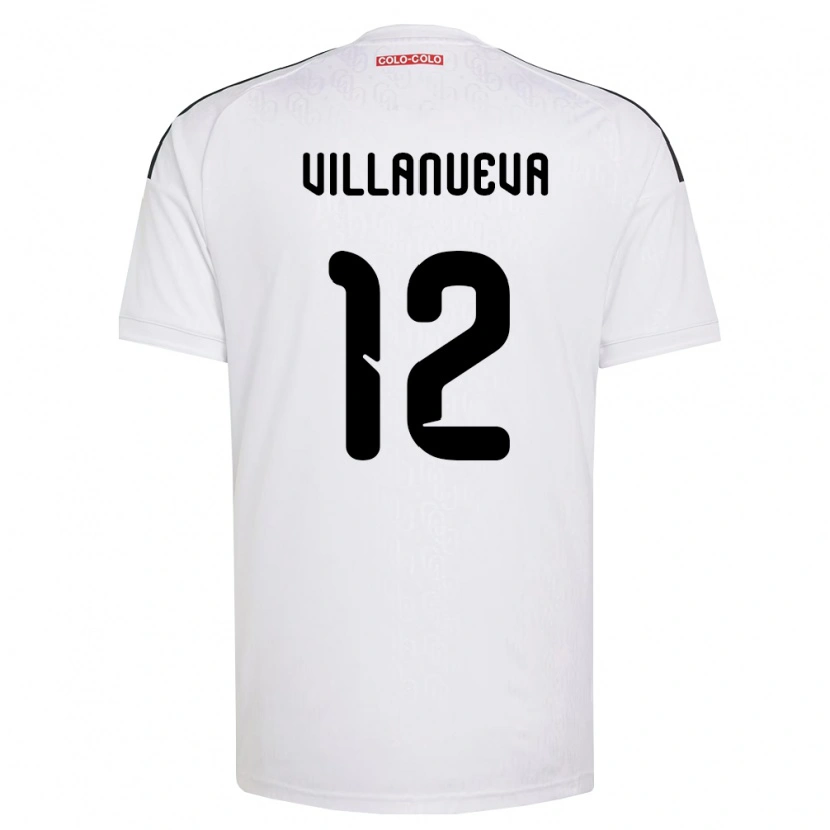 Danxen Męski Eduardo Villanueva #12 Biały Czarny Domowa Koszulka 2026/27 Koszulki Klubowe