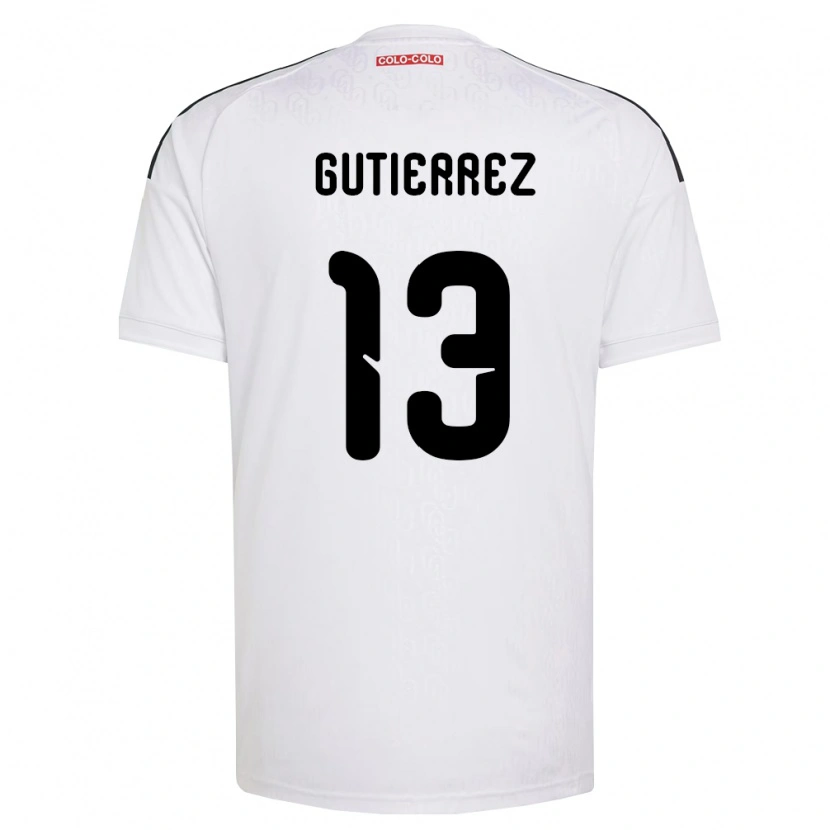 Danxen Męski Bruno Gutiérrez #13 Biały Czarny Domowa Koszulka 2026/27 Koszulki Klubowe