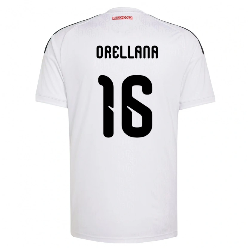 Danxen Męski Matías Orellana #16 Biały Czarny Domowa Koszulka 2026/27 Koszulki Klubowe
