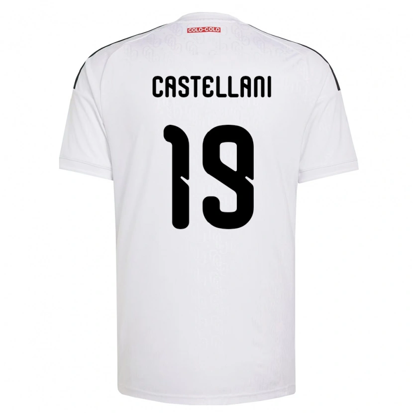 Danxen Męski Gonzalo Castellani #19 Biały Czarny Domowa Koszulka 2026/27 Koszulki Klubowe