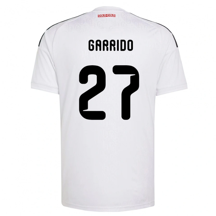 Danxen Męski Franco Garrido #27 Biały Czarny Domowa Koszulka 2026/27 Koszulki Klubowe