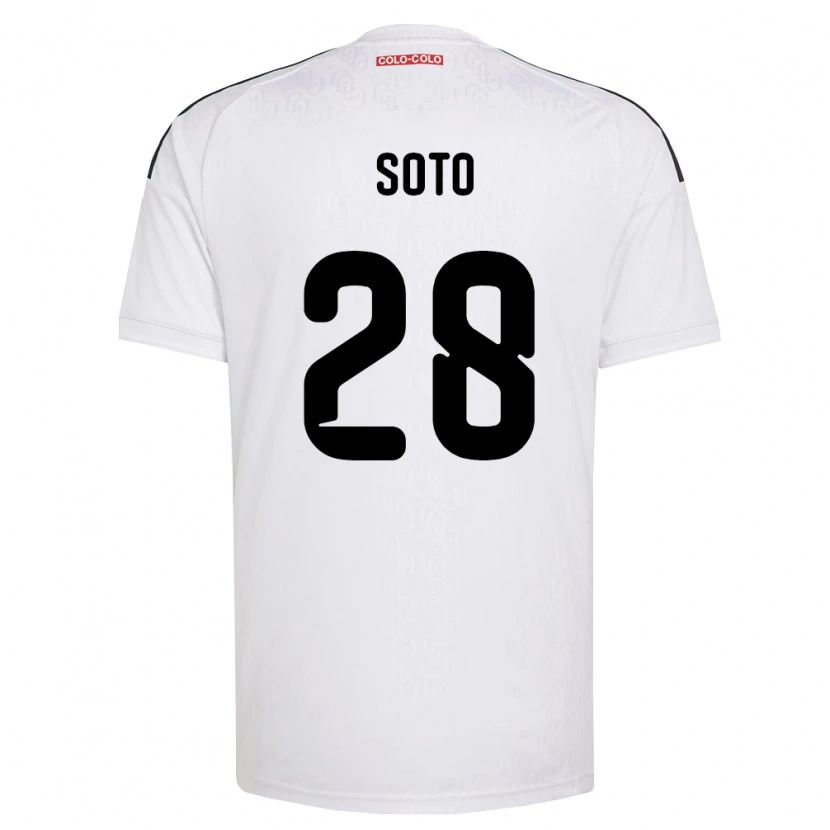 Danxen Męski Lucas Soto #28 Biały Czarny Domowa Koszulka 2026/27 Koszulki Klubowe