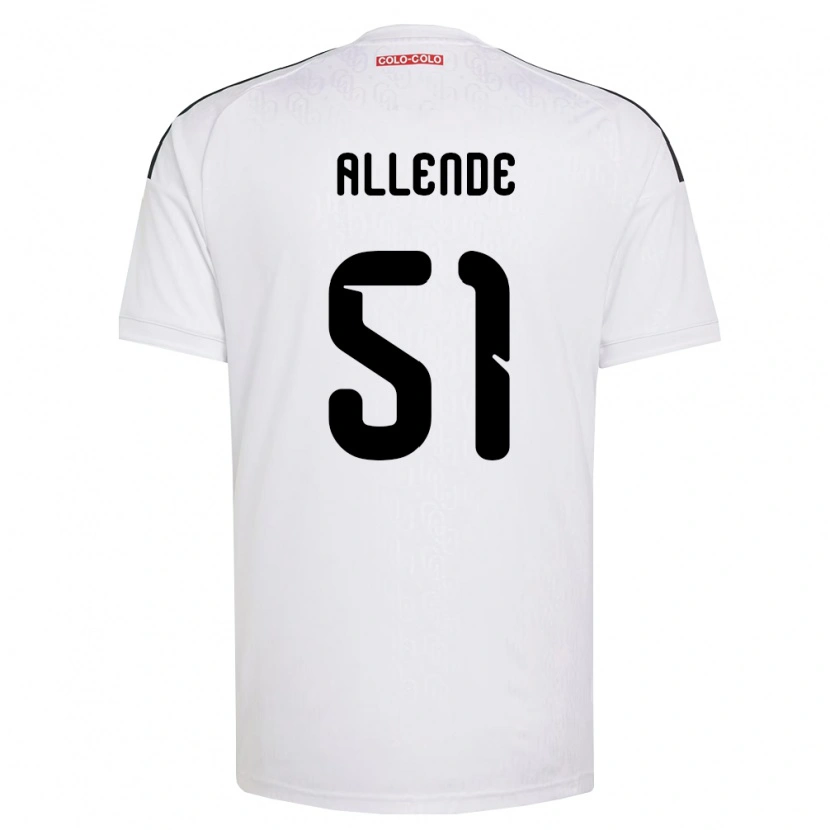 Danxen Męski Pierre Allende #51 Biały Czarny Domowa Koszulka 2026/27 Koszulki Klubowe