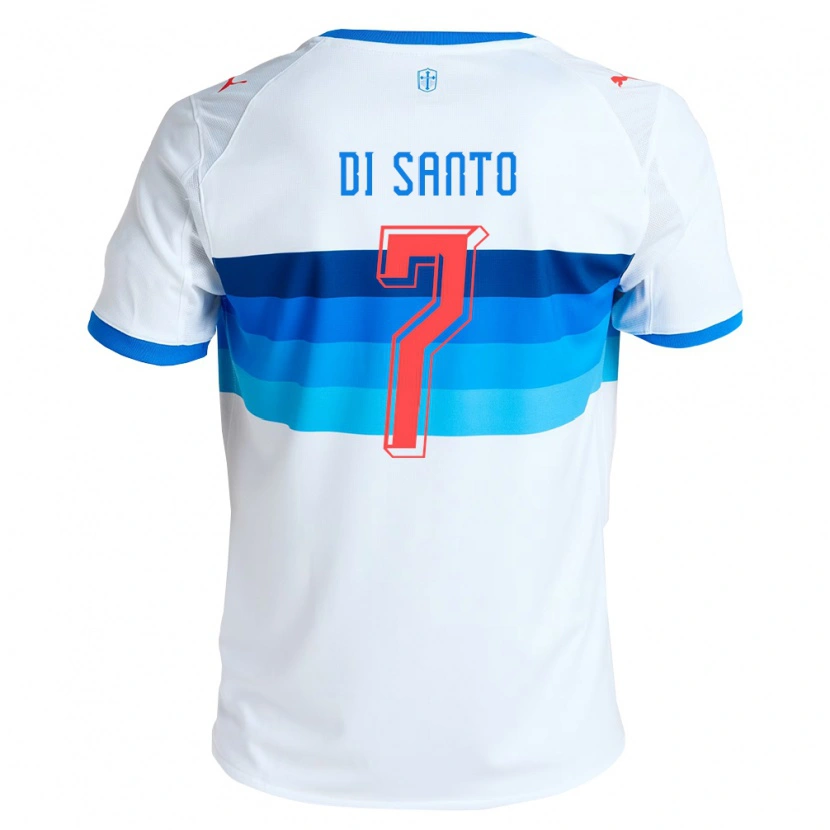 Danxen Męski Franco Di Santo #7 Biały Błękitny Domowa Koszulka 2026/27 Koszulki Klubowe