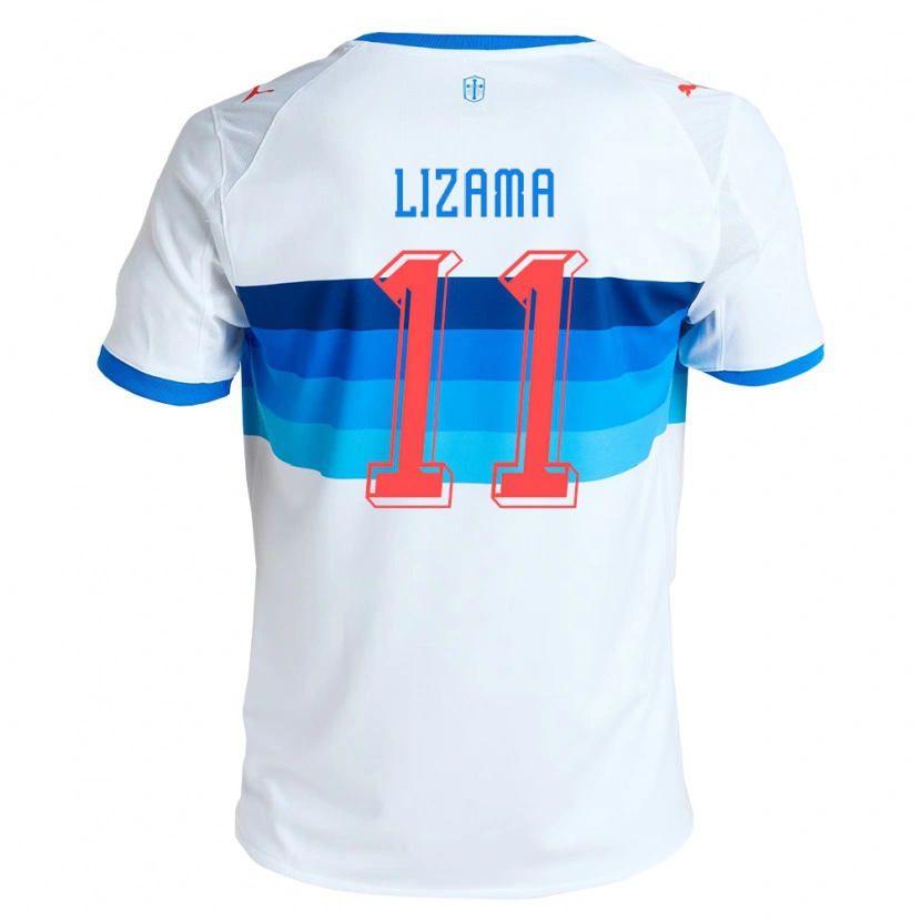 Danxen Męski Bayron Lizama #11 Biały Błękitny Domowa Koszulka 2026/27 Koszulki Klubowe