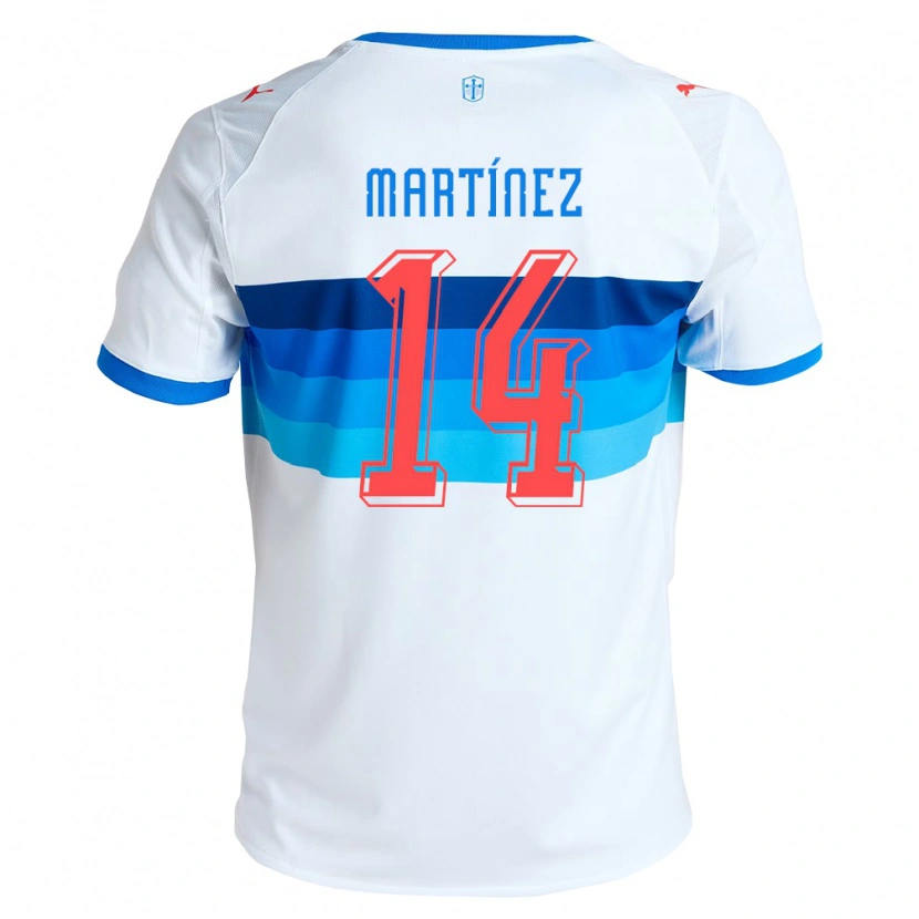 Danxen Męski Jimmy Martínez #14 Biały Błękitny Domowa Koszulka 2026/27 Koszulki Klubowe