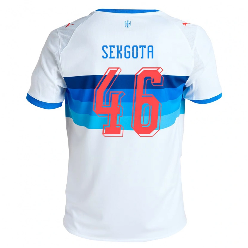 Danxen Męski Jeffrey Sekgota #46 Biały Błękitny Domowa Koszulka 2026/27 Koszulki Klubowe