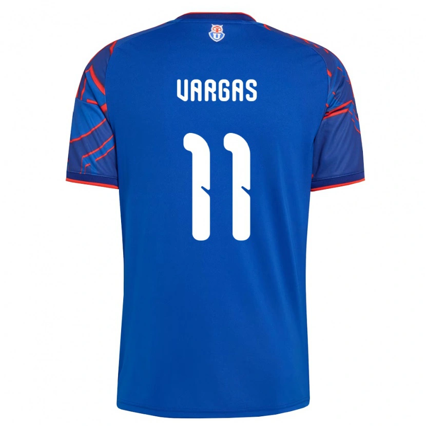 Danxen Męski Eduardo Vargas #11 Królewski Niebieski Czerwony Domowa Koszulka 2026/27 Koszulki Klubowe