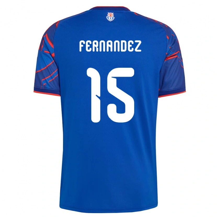 Danxen Męski Vicente Fernández #15 Królewski Niebieski Czerwony Domowa Koszulka 2026/27 Koszulki Klubowe