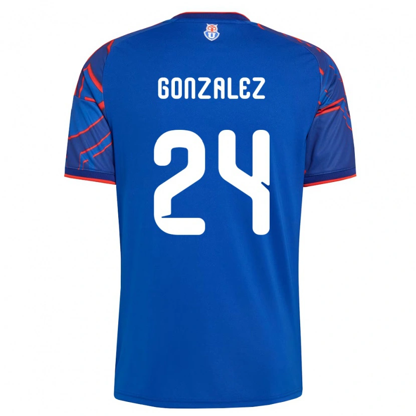 Danxen Męski Emma González #24 Królewski Niebieski Czerwony Domowa Koszulka 2026/27 Koszulki Klubowe
