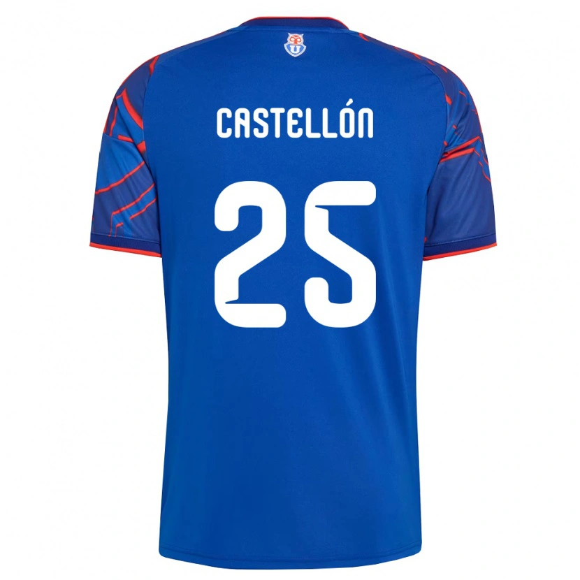 Danxen Męski Gabriel Castellón #25 Królewski Niebieski Czerwony Domowa Koszulka 2026/27 Koszulki Klubowe