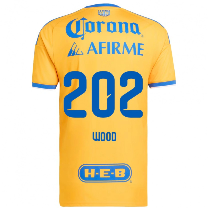 Danxen Męski Yael Wood #202 Żółty Niebieski Domowa Koszulka 2026/27 Koszulki Klubowe
