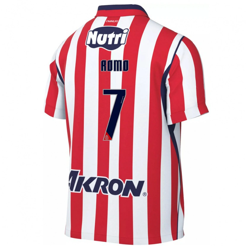 Danxen Męski Luis Romo #7 Czerwony Biały Domowa Koszulka 2026/27 Koszulki Klubowe