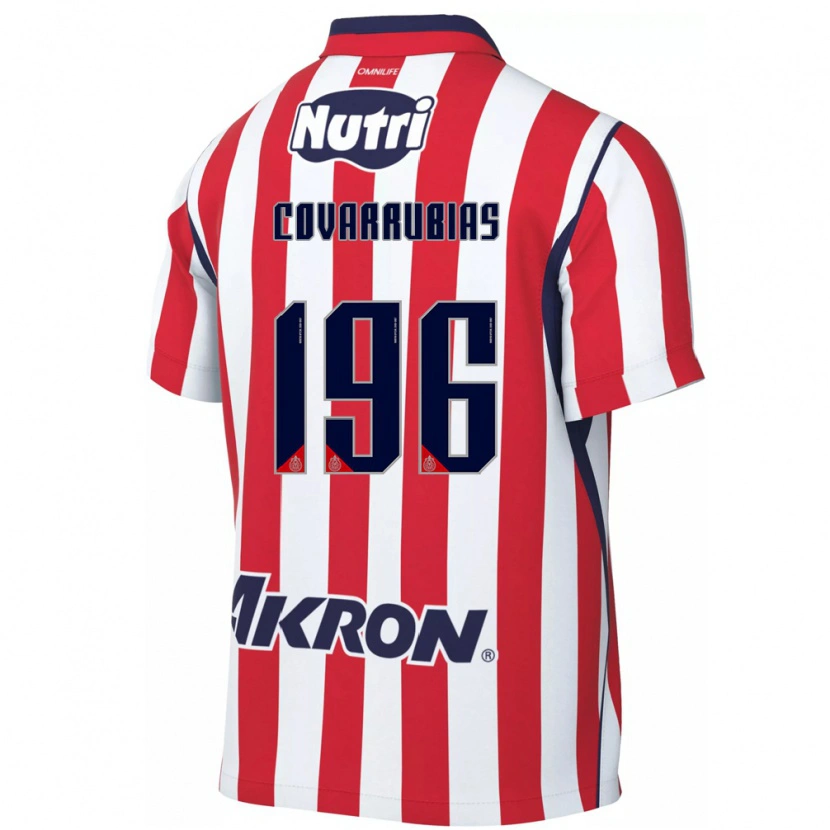 Danxen Męski Diego Covarrubias #196 Czerwony Biały Domowa Koszulka 2026/27 Koszulki Klubowe