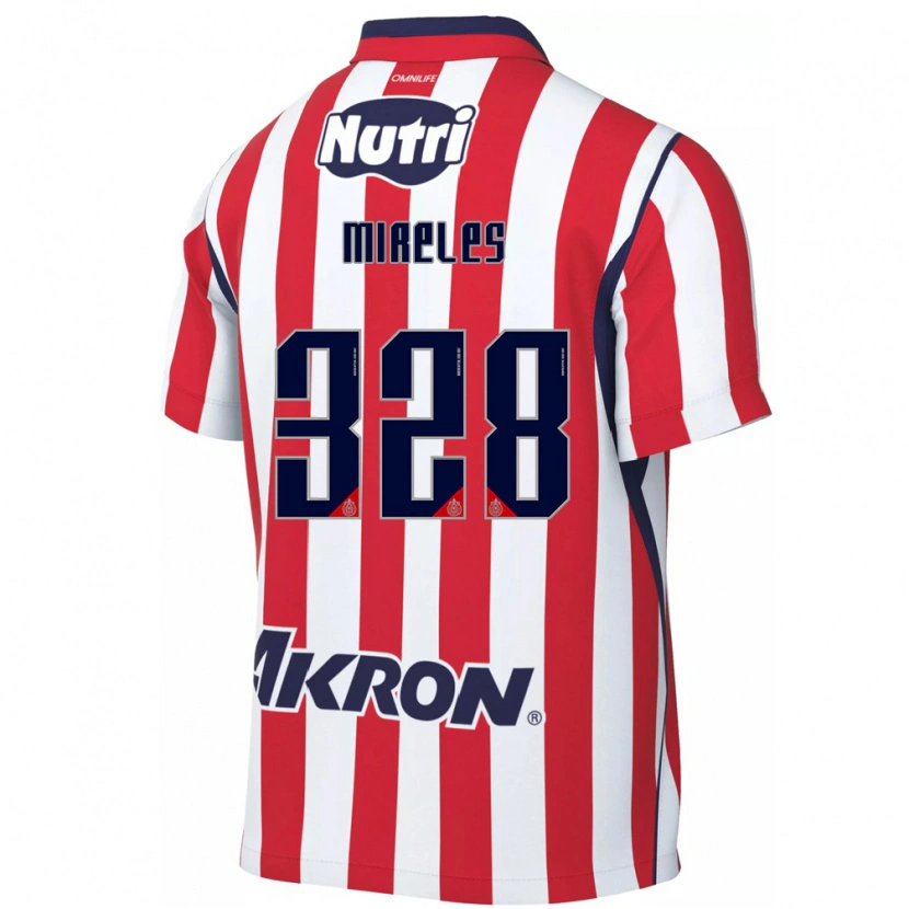 Danxen Męski Ricardo Mireles #328 Czerwony Biały Domowa Koszulka 2026/27 Koszulki Klubowe