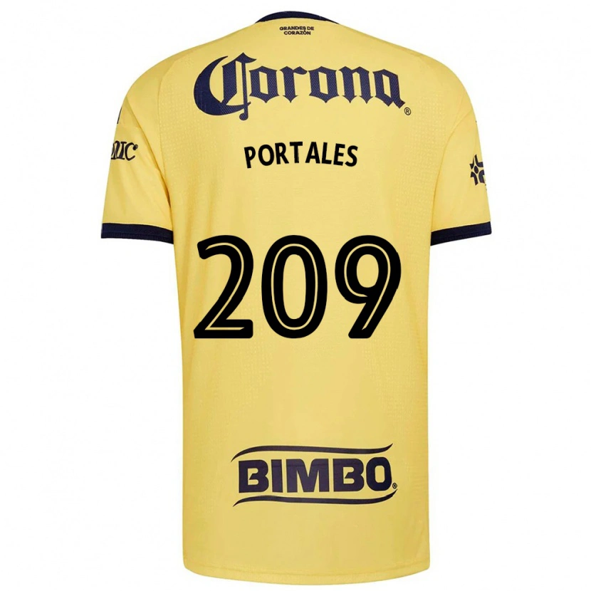 Danxen Męski Walter Portales #209 Żółty Czerwony Czarny Domowa Koszulka 2026/27 Koszulki Klubowe