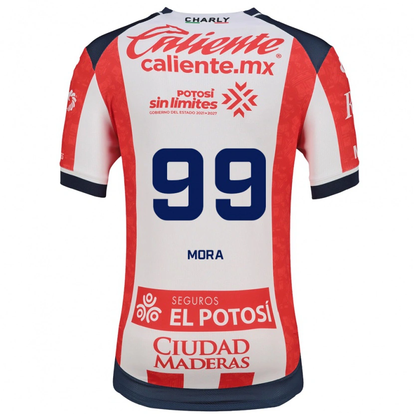 Danxen Męski Felipe Mora #99 Czerwony Biały Czarny Domowa Koszulka 2026/27 Koszulki Klubowe