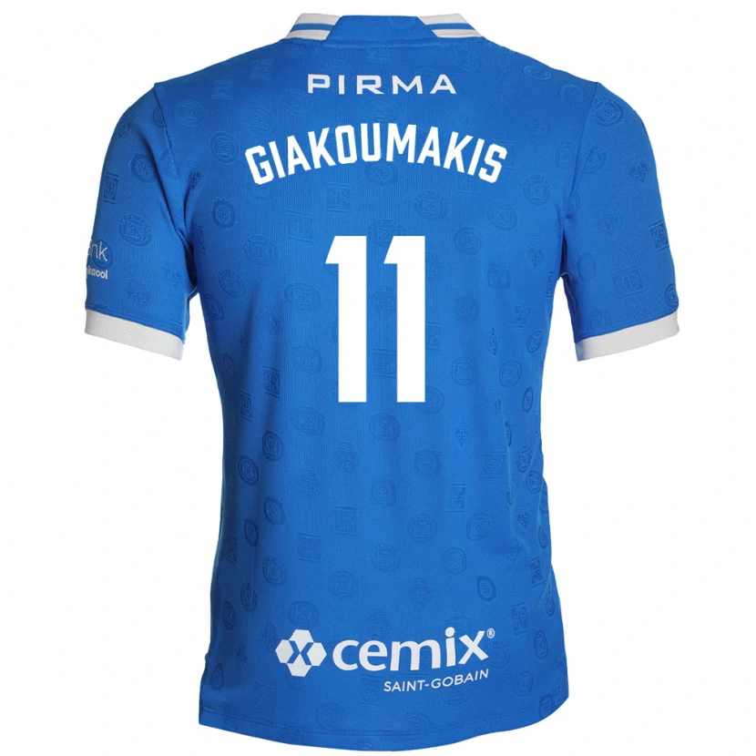 Danxen Męski Georgios Giakoumakis #11 Niebieski Biały Czerwony Domowa Koszulka 2026/27 Koszulki Klubowe