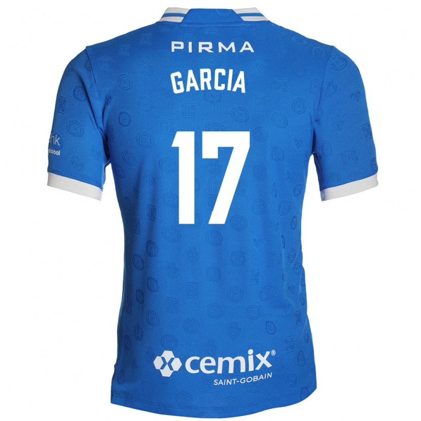 Danxen Męski Amaury García #17 Niebieski Biały Czerwony Domowa Koszulka 2026/27 Koszulki Klubowe