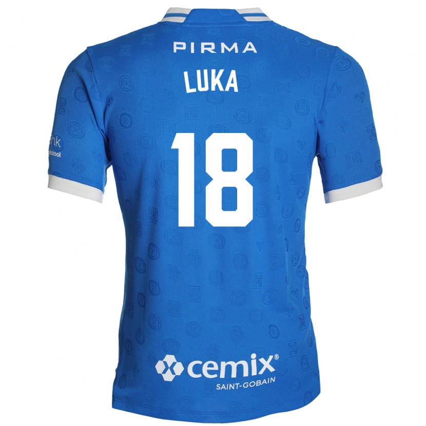 Danxen Męski Luka Romero #18 Niebieski Biały Czerwony Domowa Koszulka 2026/27 Koszulki Klubowe