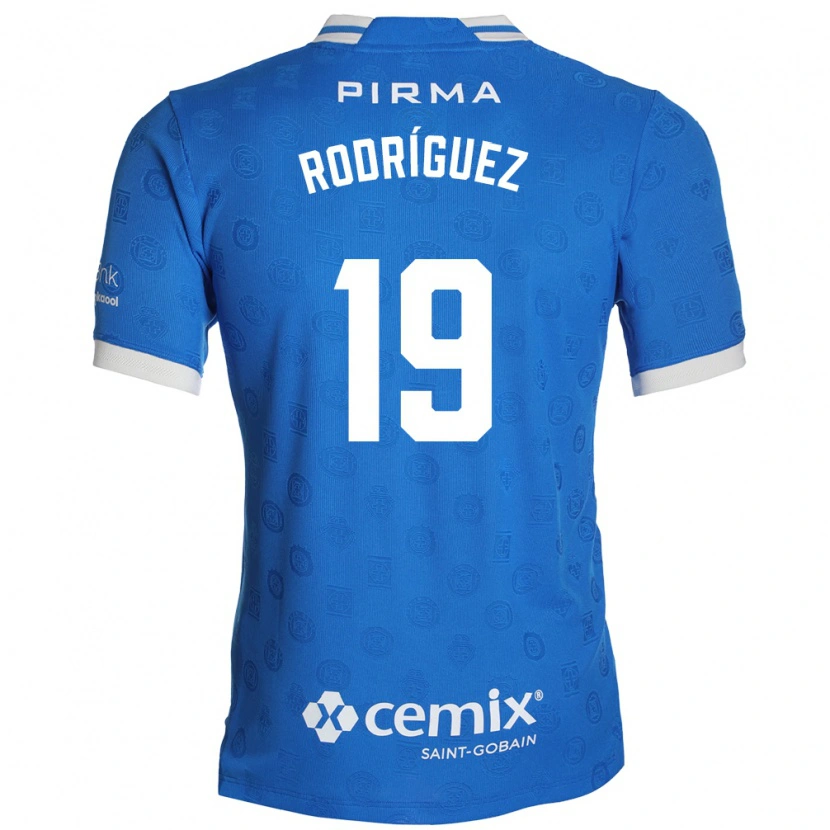 Danxen Męski Carlos Rodríguez #19 Niebieski Biały Czerwony Domowa Koszulka 2026/27 Koszulki Klubowe