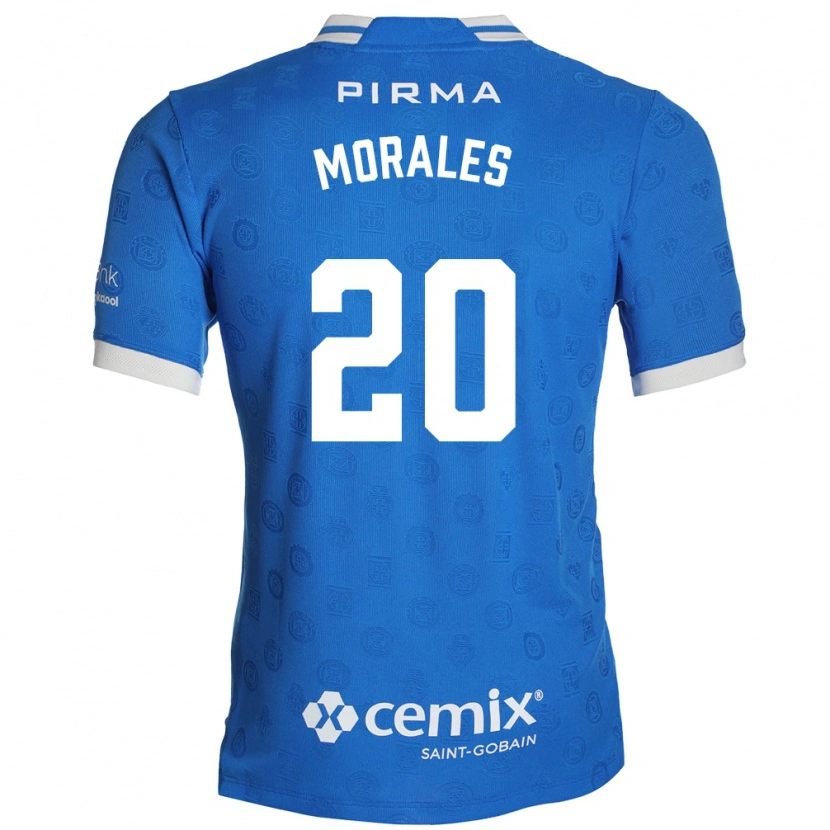 Danxen Męski Ivan Morales #20 Niebieski Biały Czerwony Domowa Koszulka 2026/27 Koszulki Klubowe