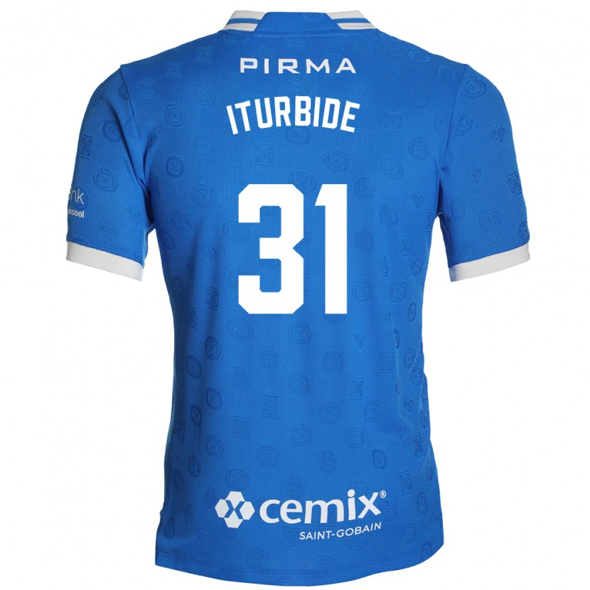 Danxen Męski Luis Iturbide #31 Niebieski Biały Czerwony Domowa Koszulka 2026/27 Koszulki Klubowe