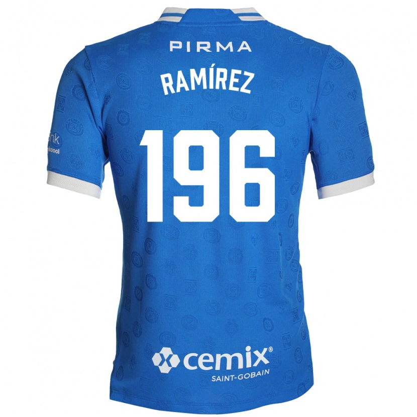 Danxen Męski Ian Ramírez #196 Niebieski Biały Czerwony Domowa Koszulka 2026/27 Koszulki Klubowe