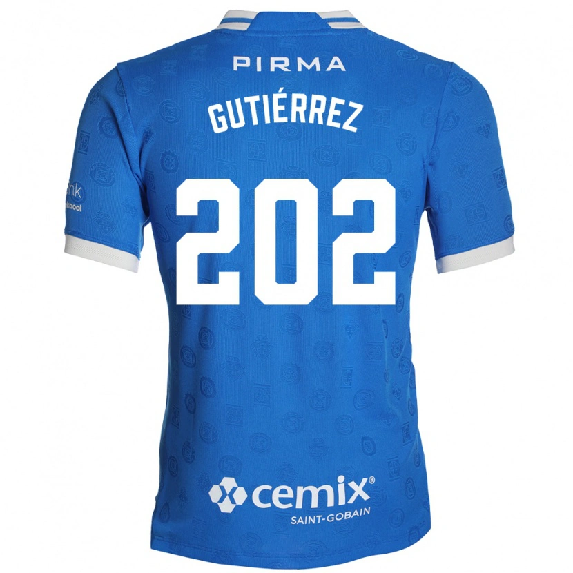 Danxen Męski Alex Gutiérrez #202 Niebieski Biały Czerwony Domowa Koszulka 2026/27 Koszulki Klubowe