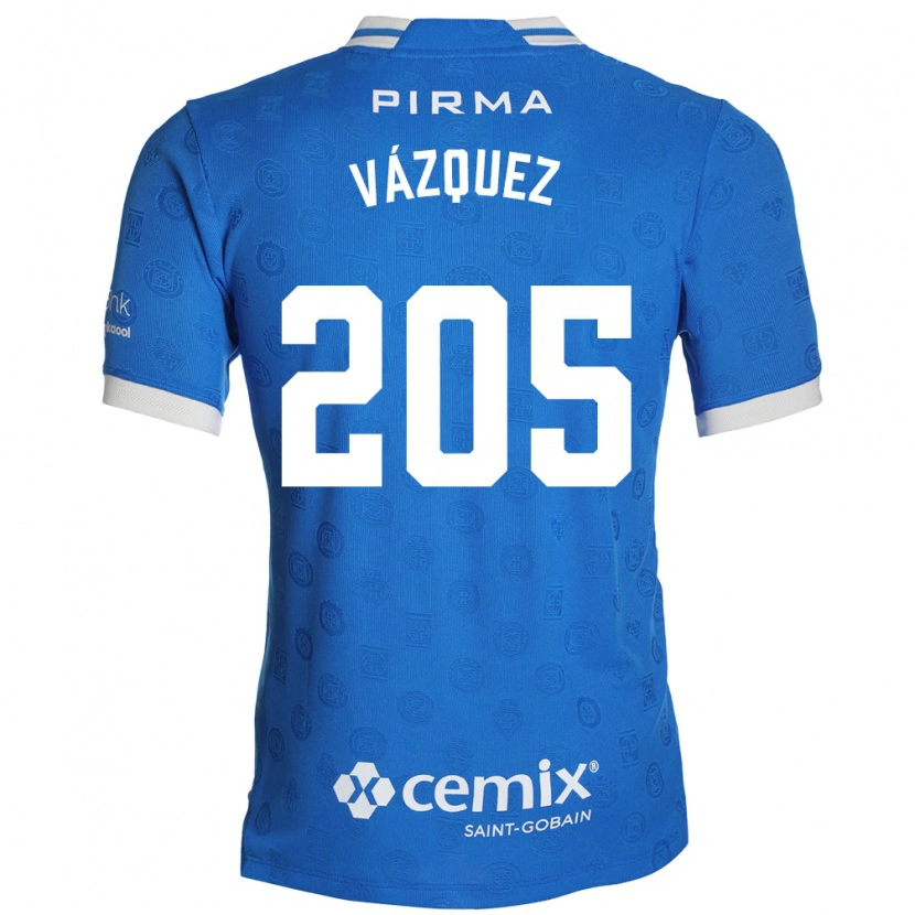 Danxen Męski Jonathan Vázquez #205 Niebieski Biały Czerwony Domowa Koszulka 2026/27 Koszulki Klubowe