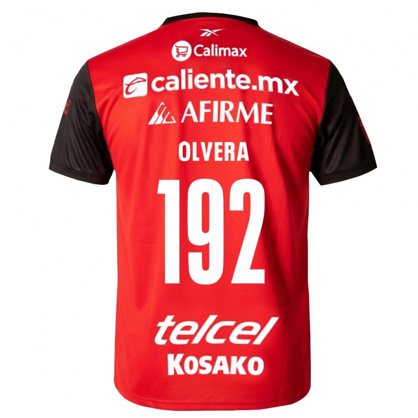 Danxen Męski Ian Olvera #192 Czarny Czerwony Domowa Koszulka 2026/27 Koszulki Klubowe