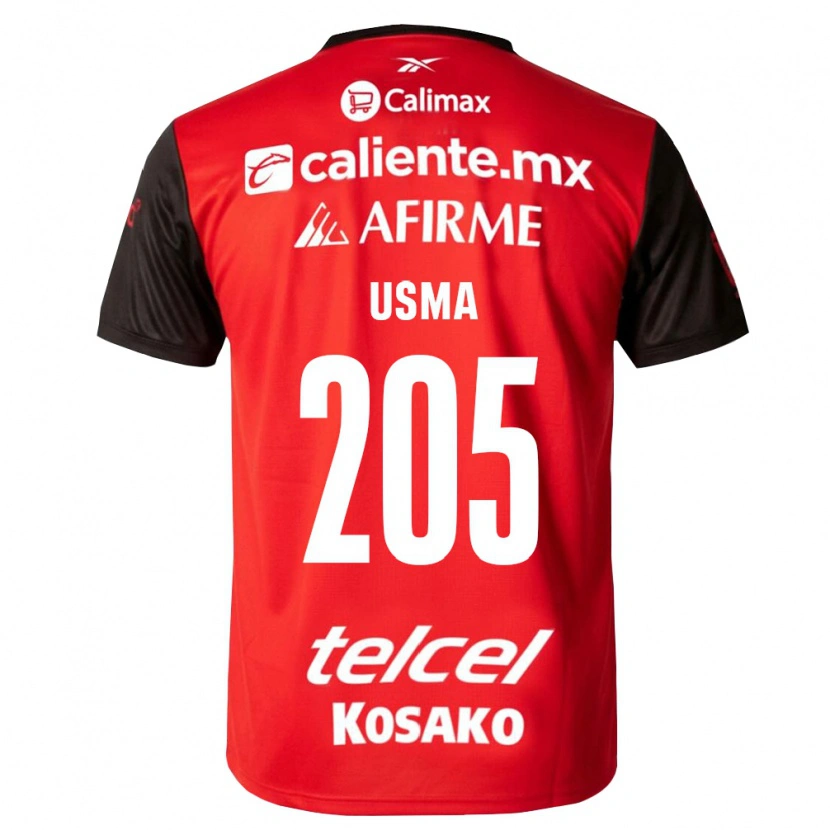 Danxen Męski Juan Usma #205 Czarny Czerwony Domowa Koszulka 2026/27 Koszulki Klubowe