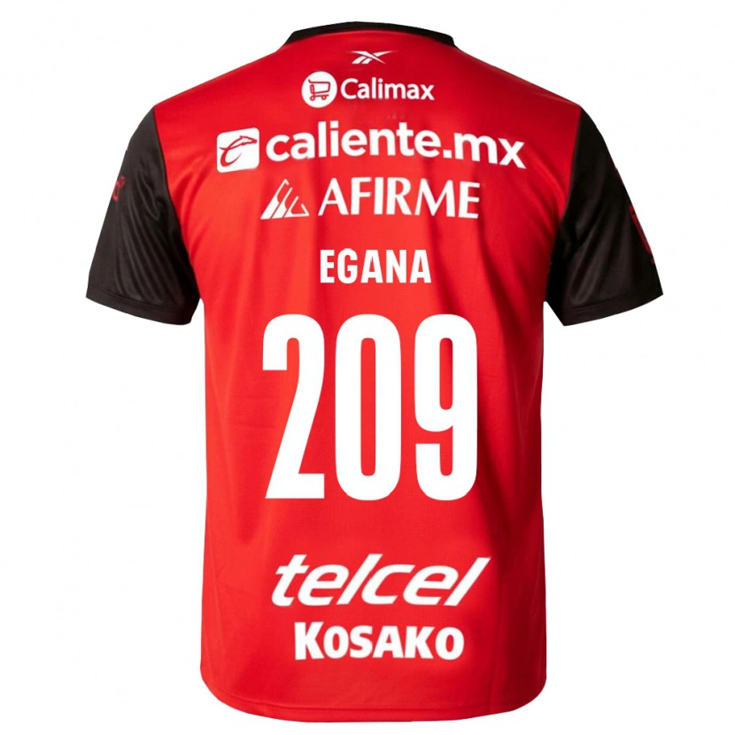 Danxen Męski Arath Egaña #209 Czarny Czerwony Domowa Koszulka 2026/27 Koszulki Klubowe