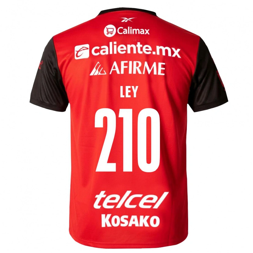 Danxen Męski Emanuel Ley #210 Czarny Czerwony Domowa Koszulka 2026/27 Koszulki Klubowe