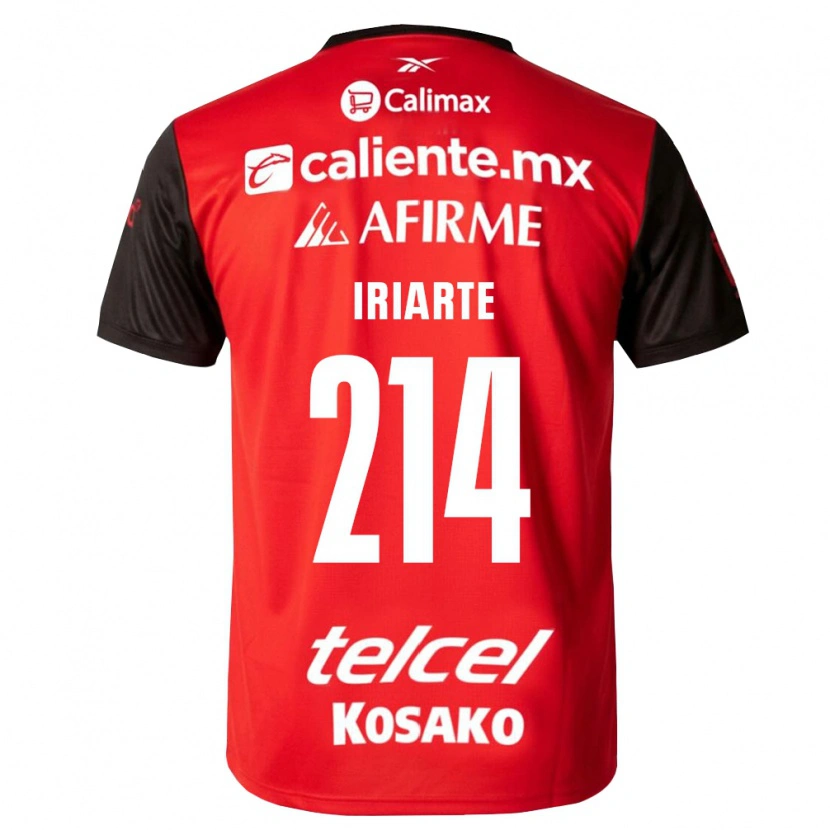 Danxen Męski Oliver Iriarte #214 Czarny Czerwony Domowa Koszulka 2026/27 Koszulki Klubowe