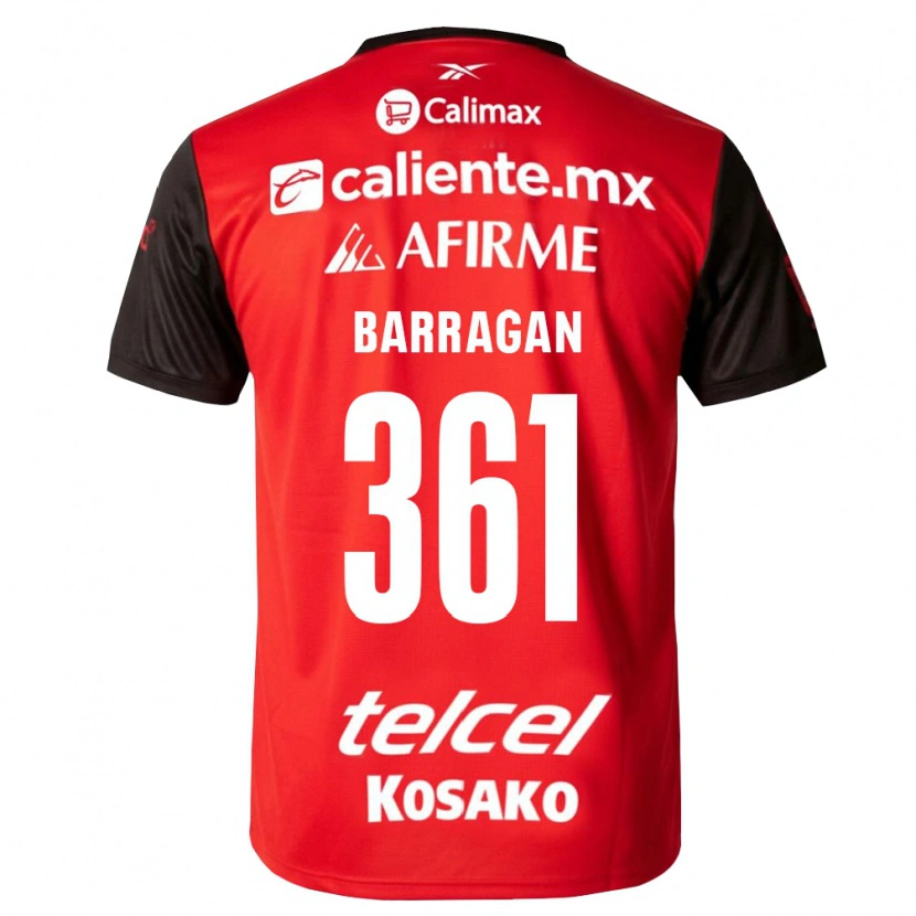 Danxen Męski Jesús Barragán #361 Czarny Czerwony Domowa Koszulka 2026/27 Koszulki Klubowe
