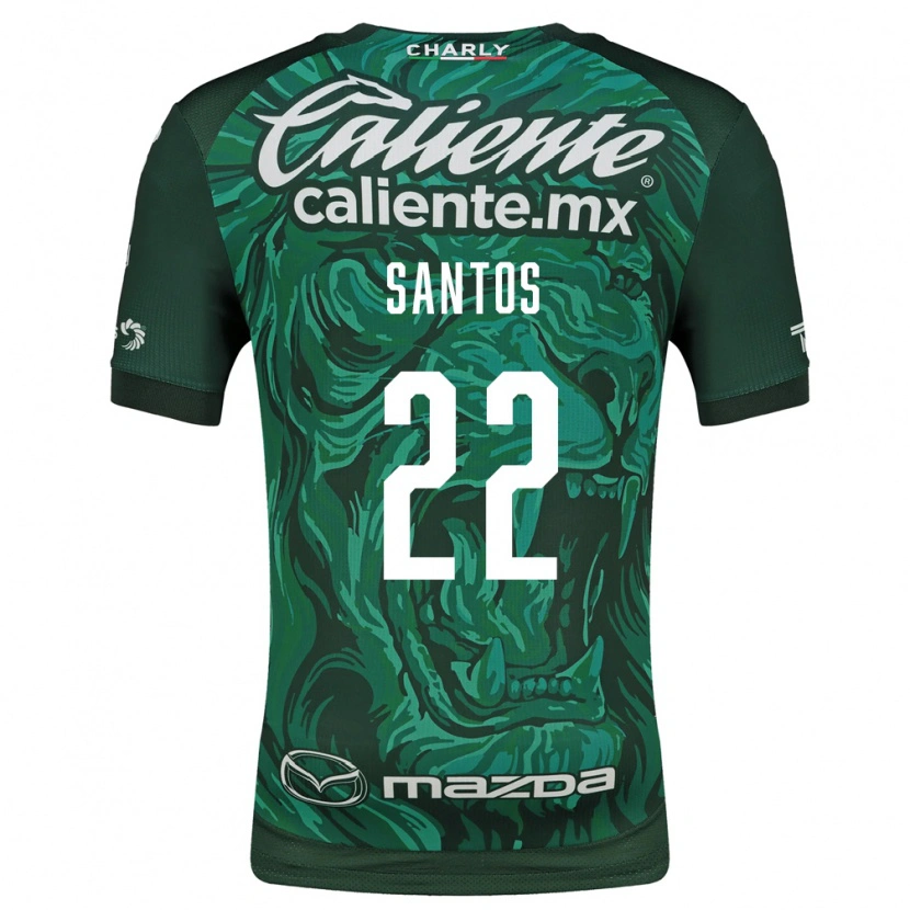 Danxen Męski Sebastián Santos #22 Zielony Czarny Domowa Koszulka 2026/27 Koszulki Klubowe
