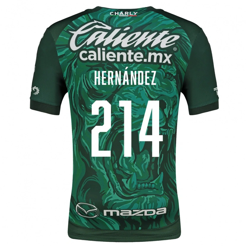 Danxen Męski Iván Hernández #214 Zielony Czarny Domowa Koszulka 2026/27 Koszulki Klubowe