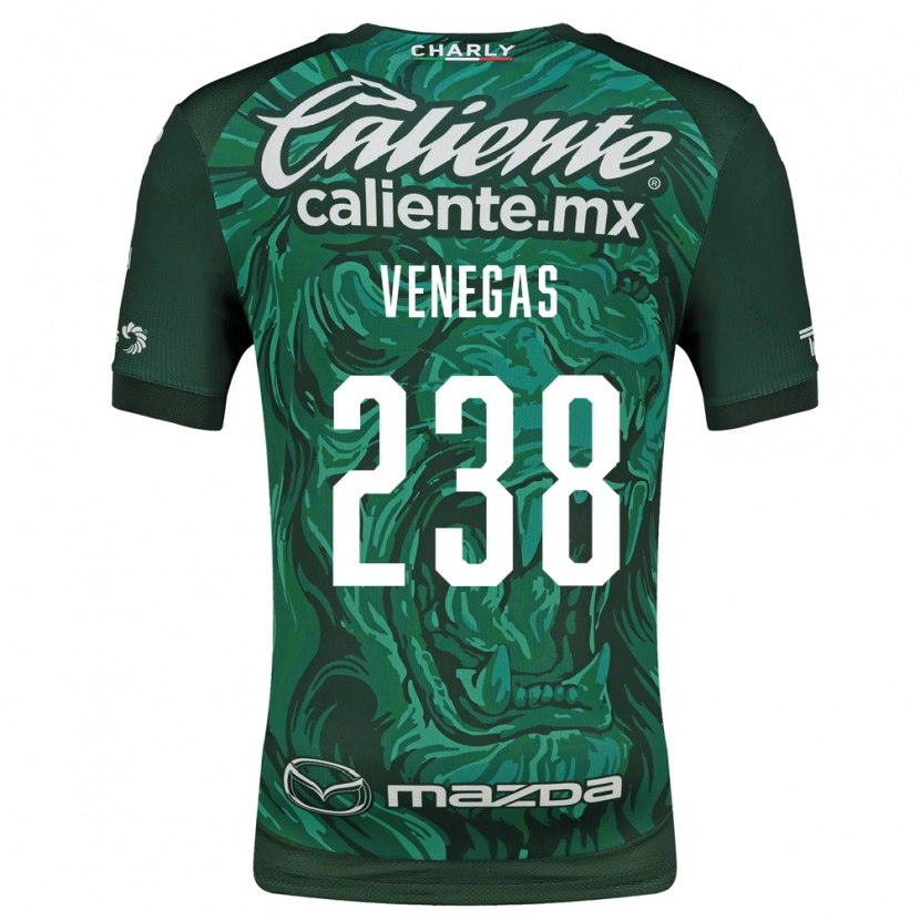 Danxen Męski Luis Venegas #238 Zielony Czarny Domowa Koszulka 2026/27 Koszulki Klubowe