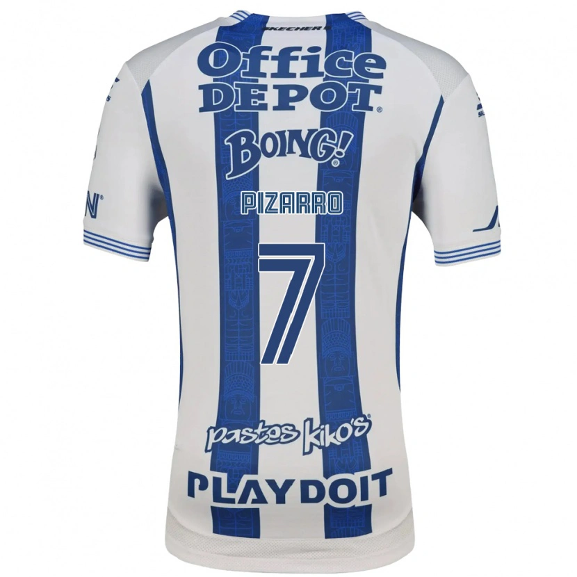Danxen Męski Rodolfo Pizarro #7 Biały Granatowy Domowa Koszulka 2026/27 Koszulki Klubowe