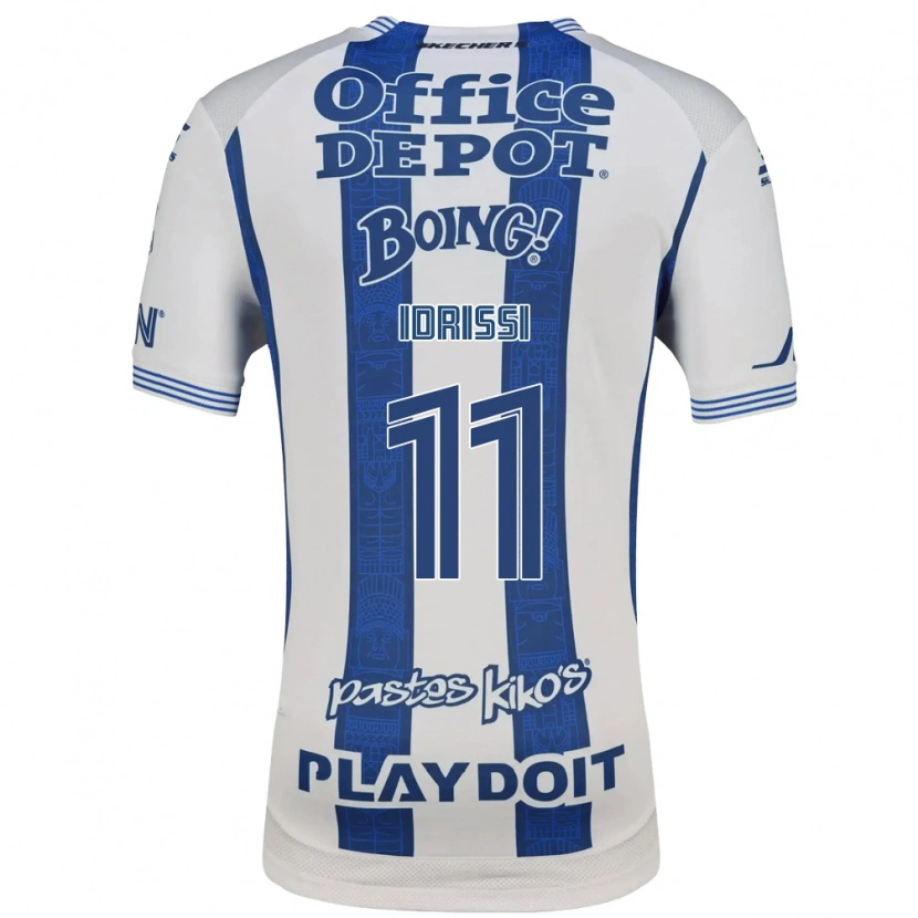 Danxen Męski Oussama Idrissi #11 Biały Granatowy Domowa Koszulka 2026/27 Koszulki Klubowe