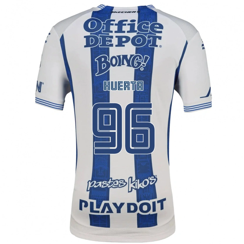 Danxen Męski Edwin Huerta #96 Biały Granatowy Domowa Koszulka 2026/27 Koszulki Klubowe