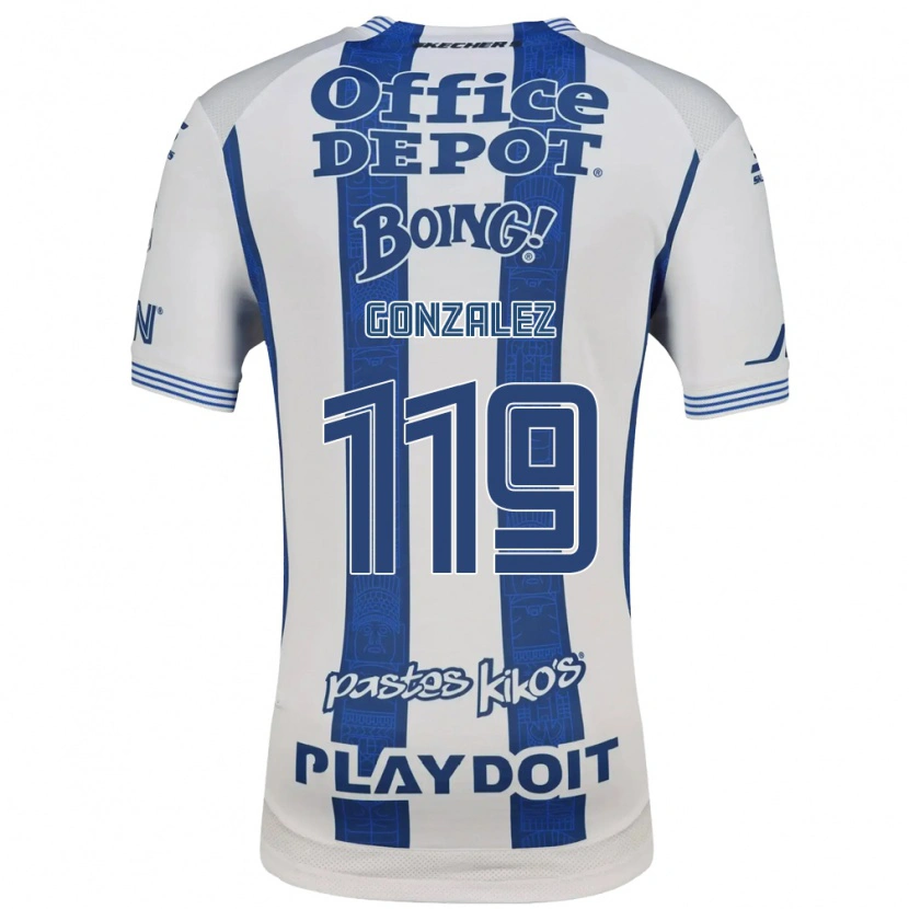 Danxen Męski Juan González #119 Biały Granatowy Domowa Koszulka 2026/27 Koszulki Klubowe